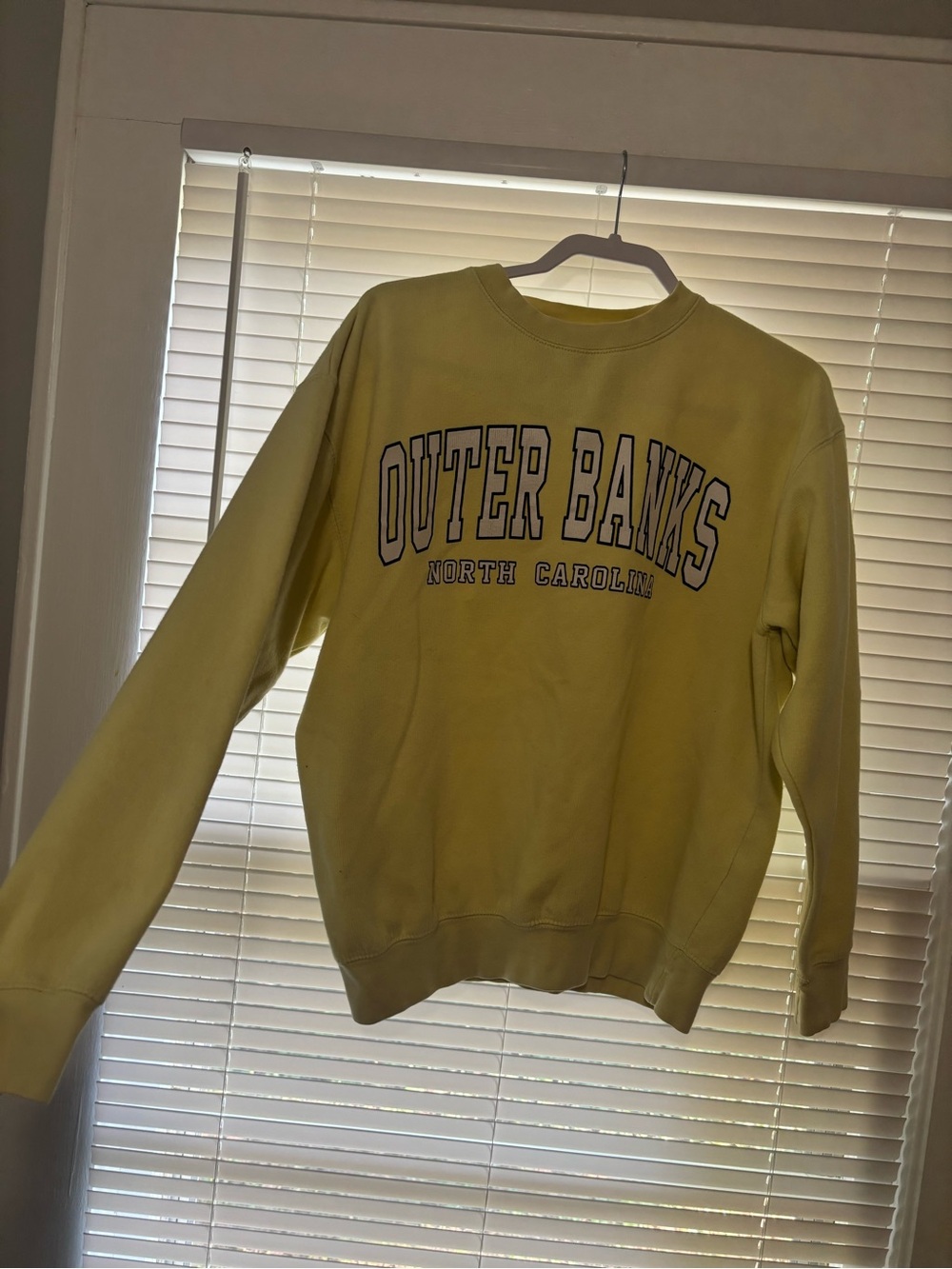 Outer Banks North Carolina Yellow Crewneck Sweatshirt - Classic Pullover